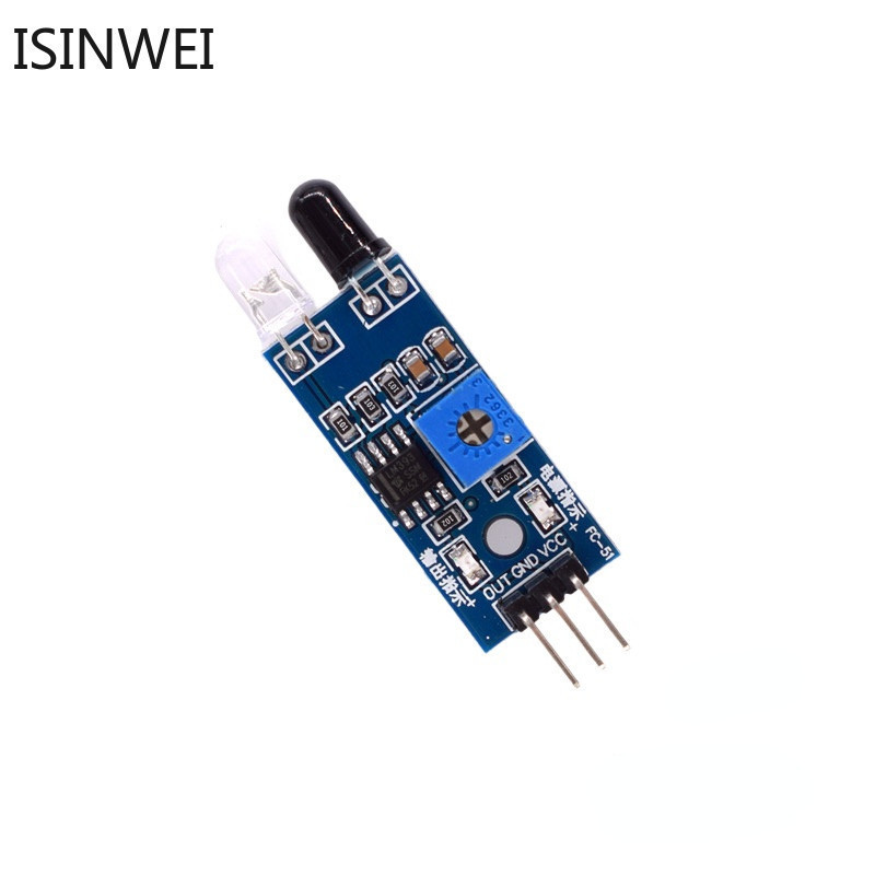 1 ชิ้น IR อินฟราเรดหลีกเลี่ยงอุปสรรคโมดูลเซ็นเซอร์สําหรับ Arduino DIY สมาร์ทรถหุ่นยนต์ 3 สายสะท้อนแสง Photoelectric ใหม่