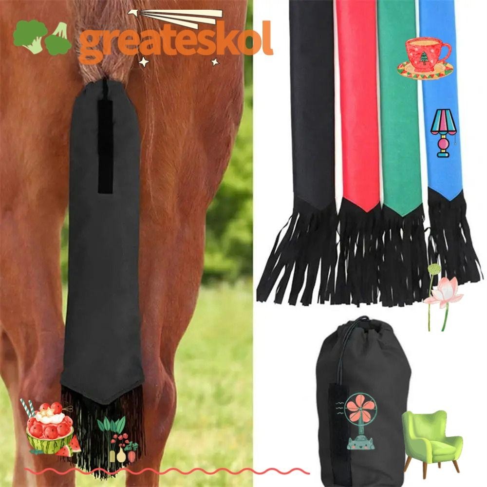 Greateskol Horse Tail Cover, Braided Horsetail Universal Horse Tail Bag