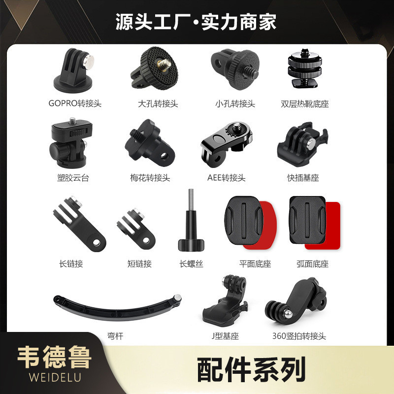 เหมาะสําหรับ Gopro Sports Camera Adapter Quick Plug Base T-Screw Base ...