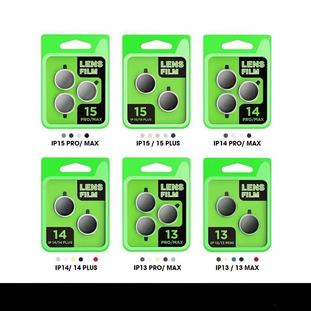 （ราคาชุด）ฟิล์มเลนส์กล้องแบบใหม่ แบบมีบล๊อก ติดง่าย แค่วาง สำหรับ iPHONE17PROMAX 17AIR 16 16PROMAX 15PRO 14PLUS 13PRO 12 - 4