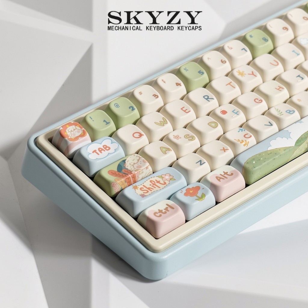 Fat Sheep Keycaps SOA Profile น่ารักการ์ตูน PBT Dye Sub คีย์บอร์ด ...