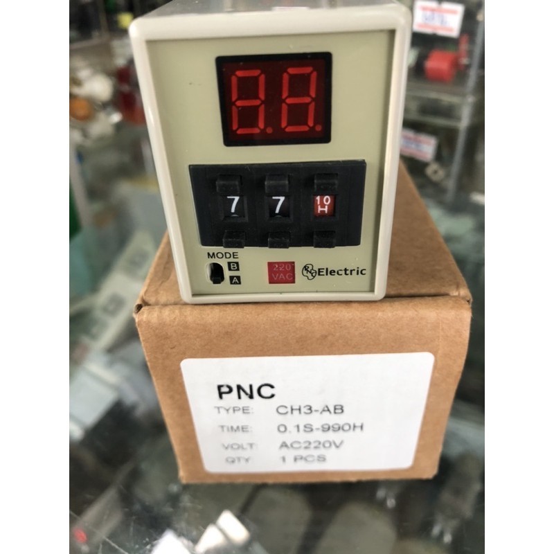 Timer CH3-AB ทามเมอร์ดิจิตอลพร้อมซ๊อกเก๊ต AC220V10A PNC สินค้าพร้อมส่ง ...