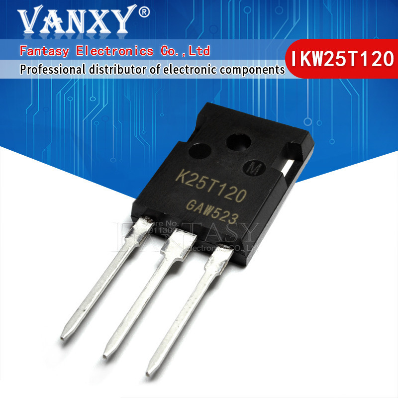 5 ชิ้น IKW25T120 TO247 K25T120 TO-247 1200V 25A 25N120 ส่วนประกอบ ...