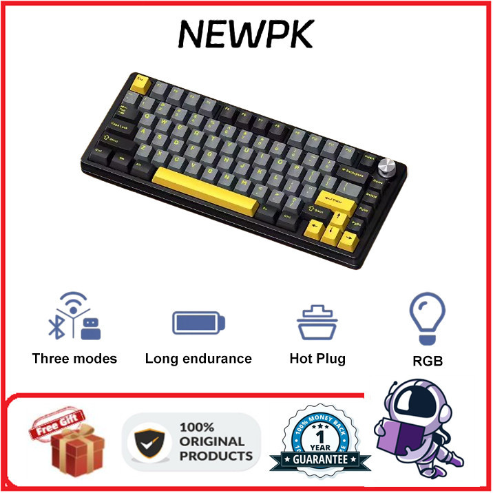 Dark ALIEN R83 คีย ์ บอร ์ ดไร ้ สายสามโหมดโครงสร ้ าง GASKEGT RGB ...