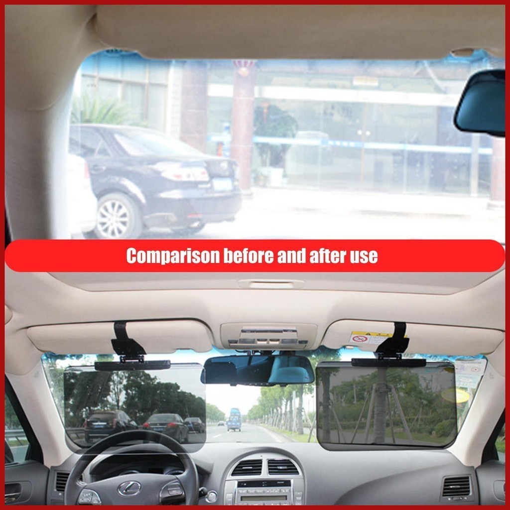 ที่บังแดดในรถยนต์ Anti-Glare Auto Polarized Car Visor Extender Sun ...