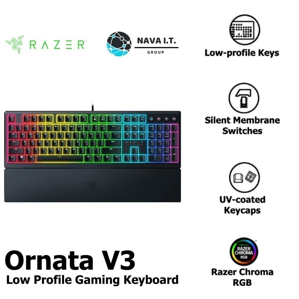 ⚡️กรุงเทพฯด่วน1ชั่วโมง⚡️ RAZER GAMING KEYBOARD ORNATA V3 LOW PROFILE ...
