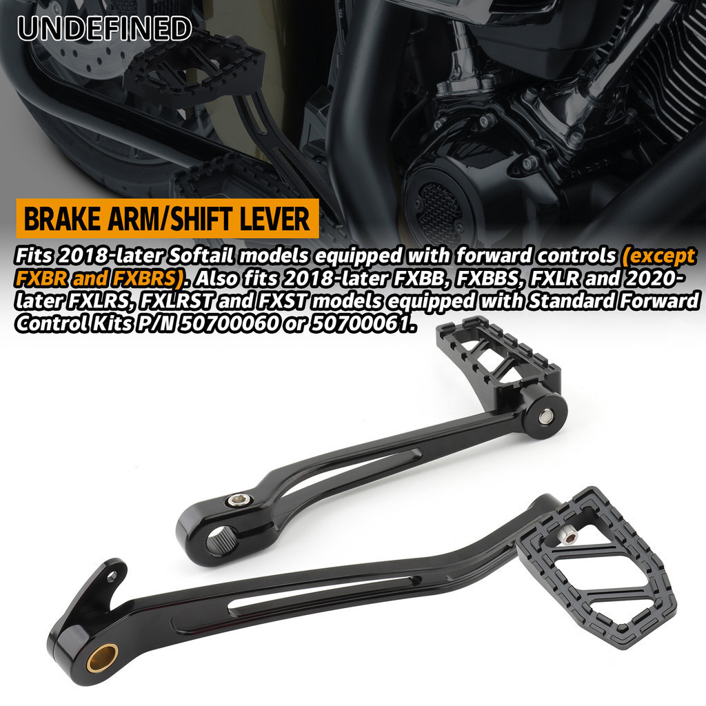 Bolonimotorsports Black Brake & Clutch Lever Set For Harley Softail 2015-2024 – 2-Finger 5.3”