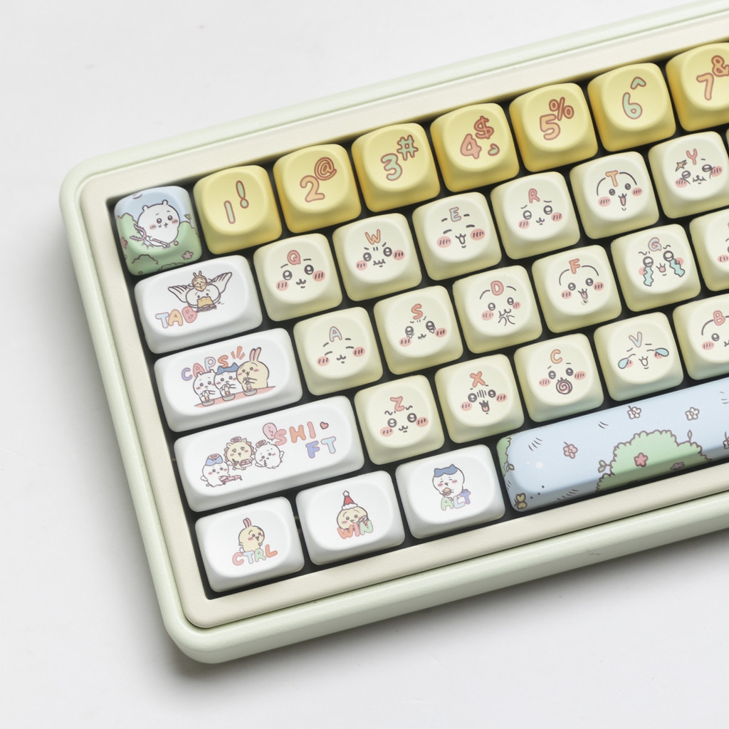 Usagi Keycaps SOA Profile น่ารัก Chiikawa Theme PBT Dye Sub คีย์บอร์ด ...