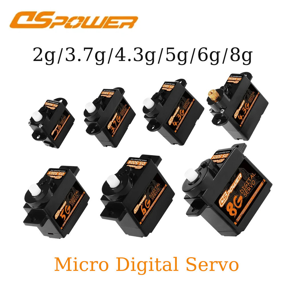 Micro Servo Surpass Hobby 2g 3.7g 4.3g 6g 8g – Digitale Per 1/24 RC Auto Aereo – Elettrico - 2