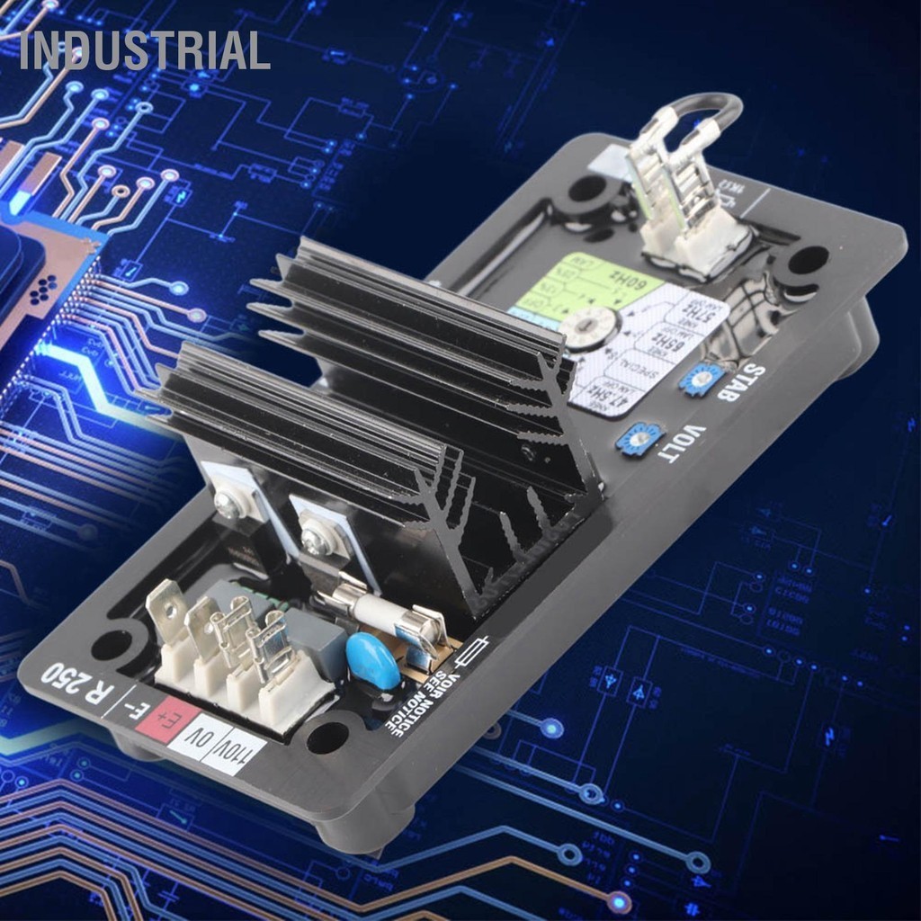 Industrial R250 AVR ตัวควบคุมแรงดันไฟฟ้าอัตโนมัติระบบสร้างดีเซลไร้แปรง ...
