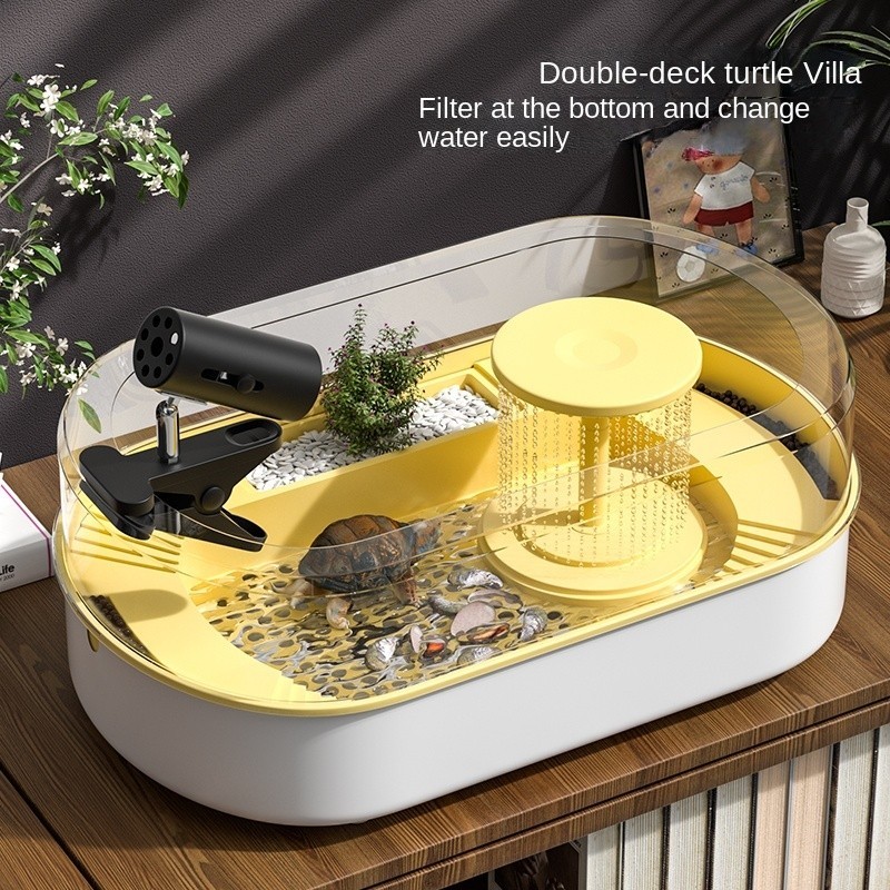 Large Turtle Box Luxury Transparent Turtle Box Pet Turtle Breeding Box ...