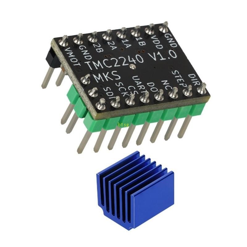 Bt TMC2240 3D เครื่องพิมพ์ Stepper Motor Driver พร้อมฮีทซิงค์ Stepping ...