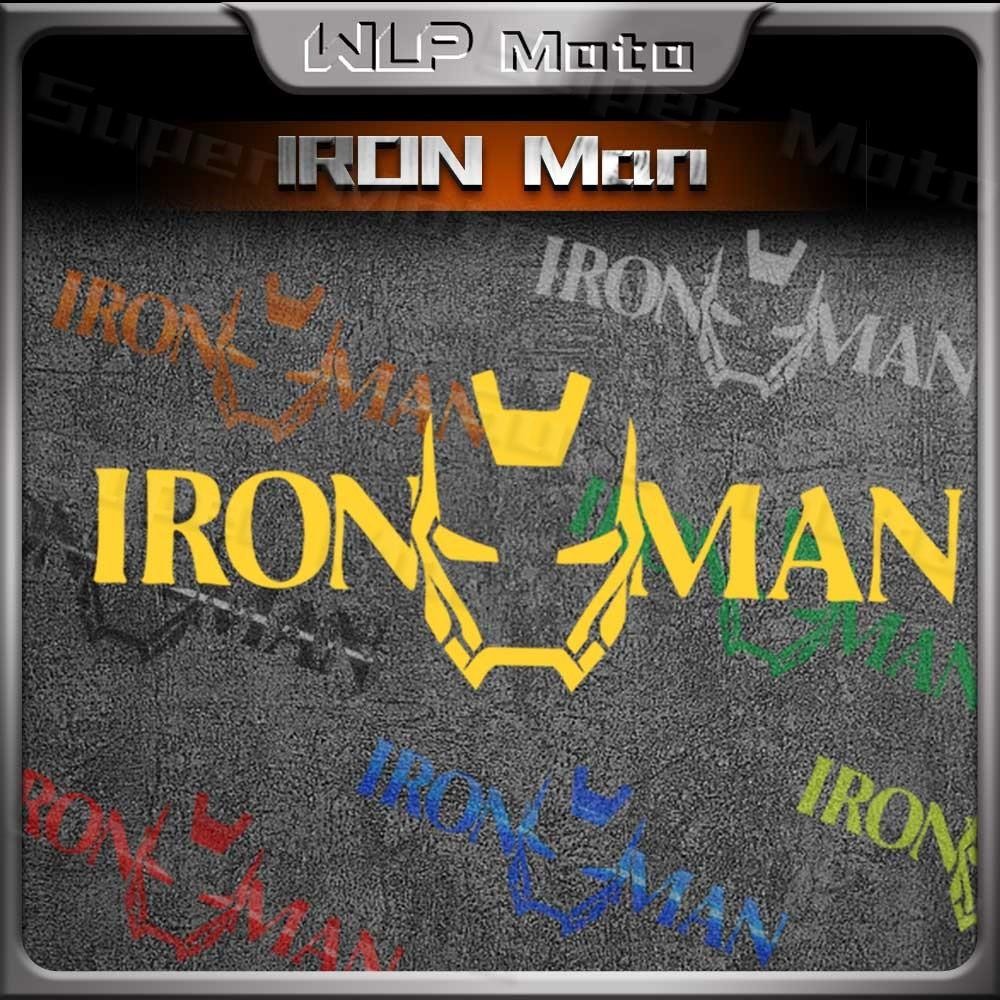 การ์ตูน I-Iron M-Man Marvel สติ๊กเกอร์สะท้อนแสงรถจักรยานยนต์ตกแต่ง ...