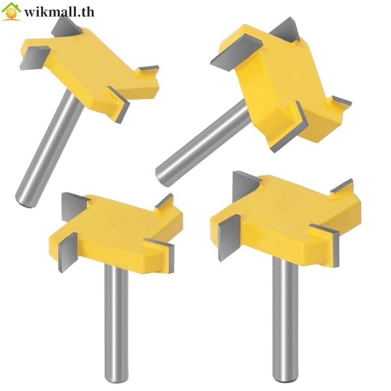 Router Bit 6 มม.คาร์ไบด์ Tipped 1/4 นิ้วเครื่องตัดจับฝัง Notch Shank ...