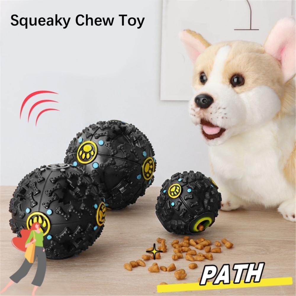 Image showcasing PATH Creative Squeaky Chew Toy Safety Tough Treat Sound Dog Giggle Ball ...