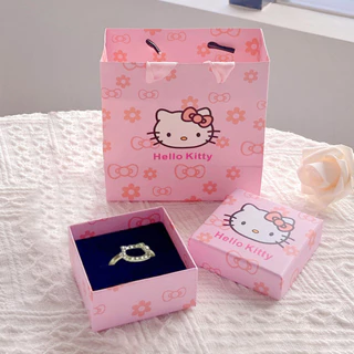 โปรโมชั่น Flash Sale : ชุดแหวนคิตตี้พร้อมกล่อง ถุงของขวัญ สร้อยคอ เครื่องประดับ ของขวัญวันเกิดแฟน ของขวัญวันวาเลนไทน์
