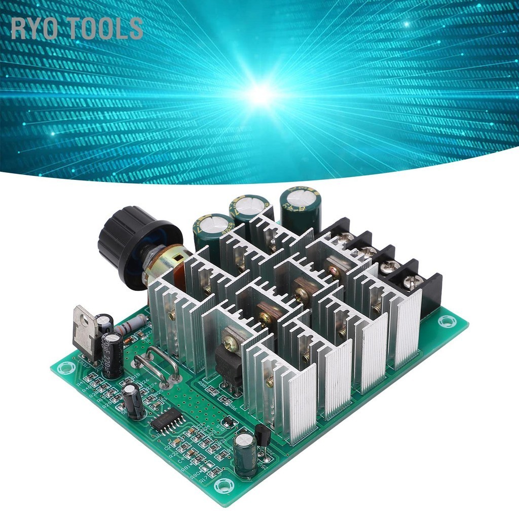 Ryo Tools มอเตอร์ควบคุมความเร็ว PWM สวิตช์ควบคุมตัวควบคุม 60A DC 24V ...