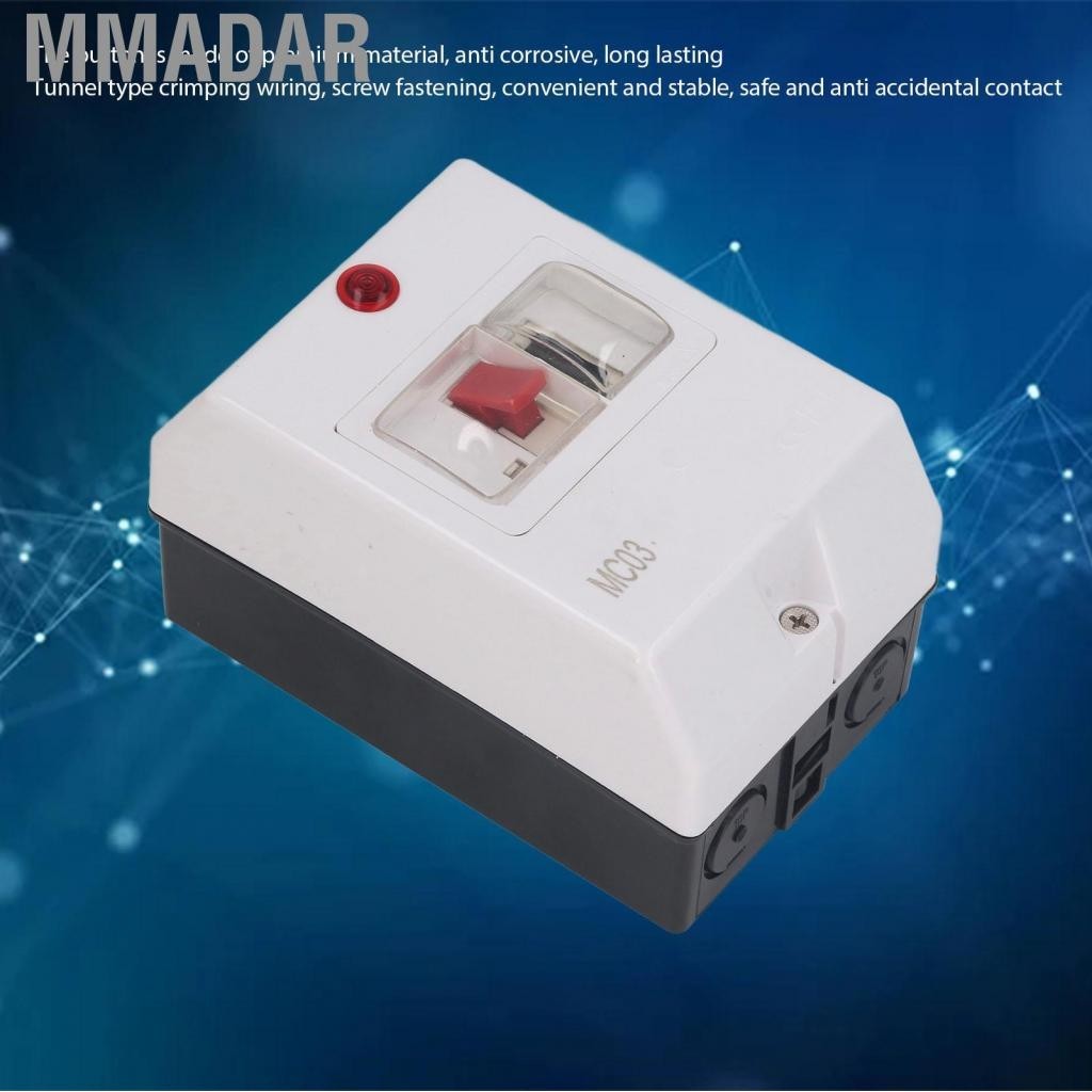 MMADAR Motor Circuit Breaker Overload Guard Stable กว้างทนทาน IP55 กัน ...