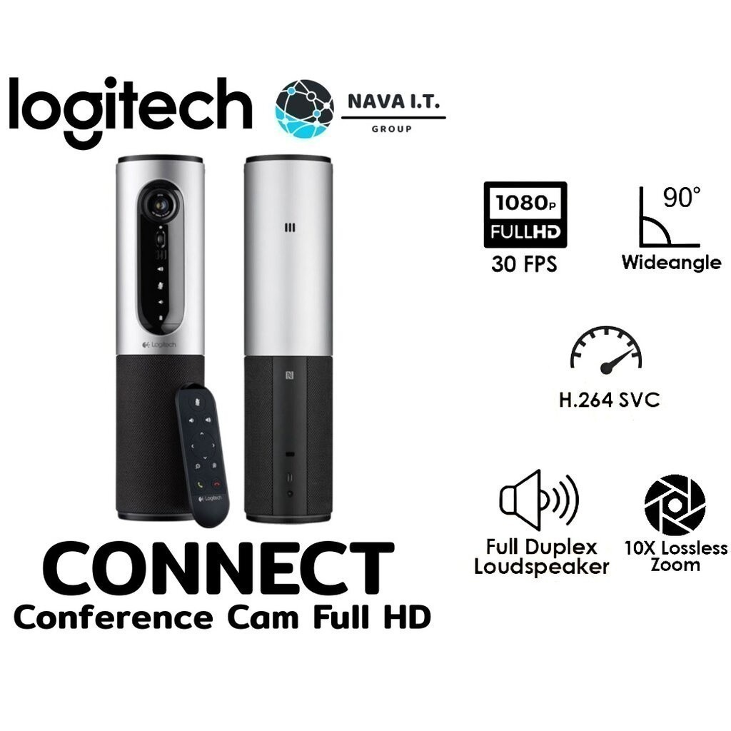 ⚡️กรุงเทพฯด่วน1ชั่วโมง⚡️ LOGITECH CONNECT CONFERENCE CAM FULL HD 1080P ...