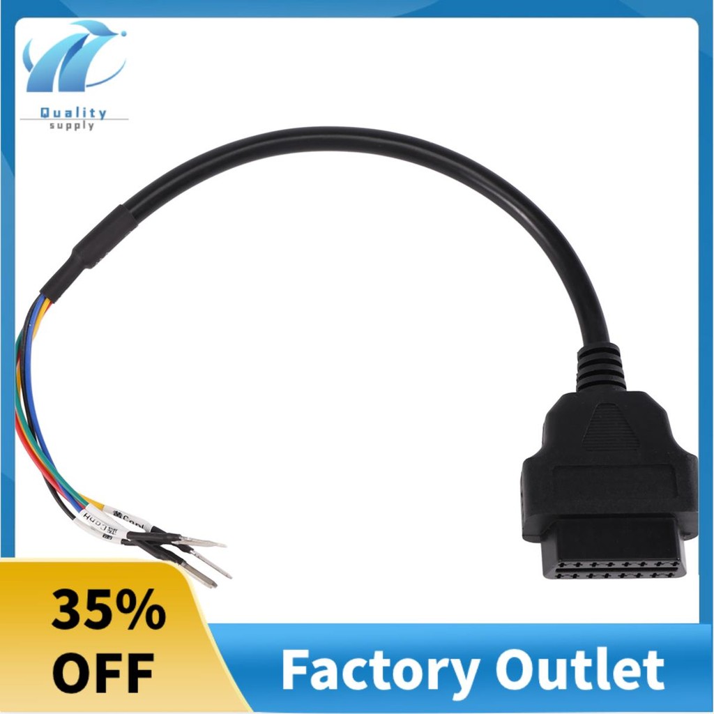 16 Pin OBD OBD2 หญิง K Line CAN Line Jumper Tester Connector รถ ...