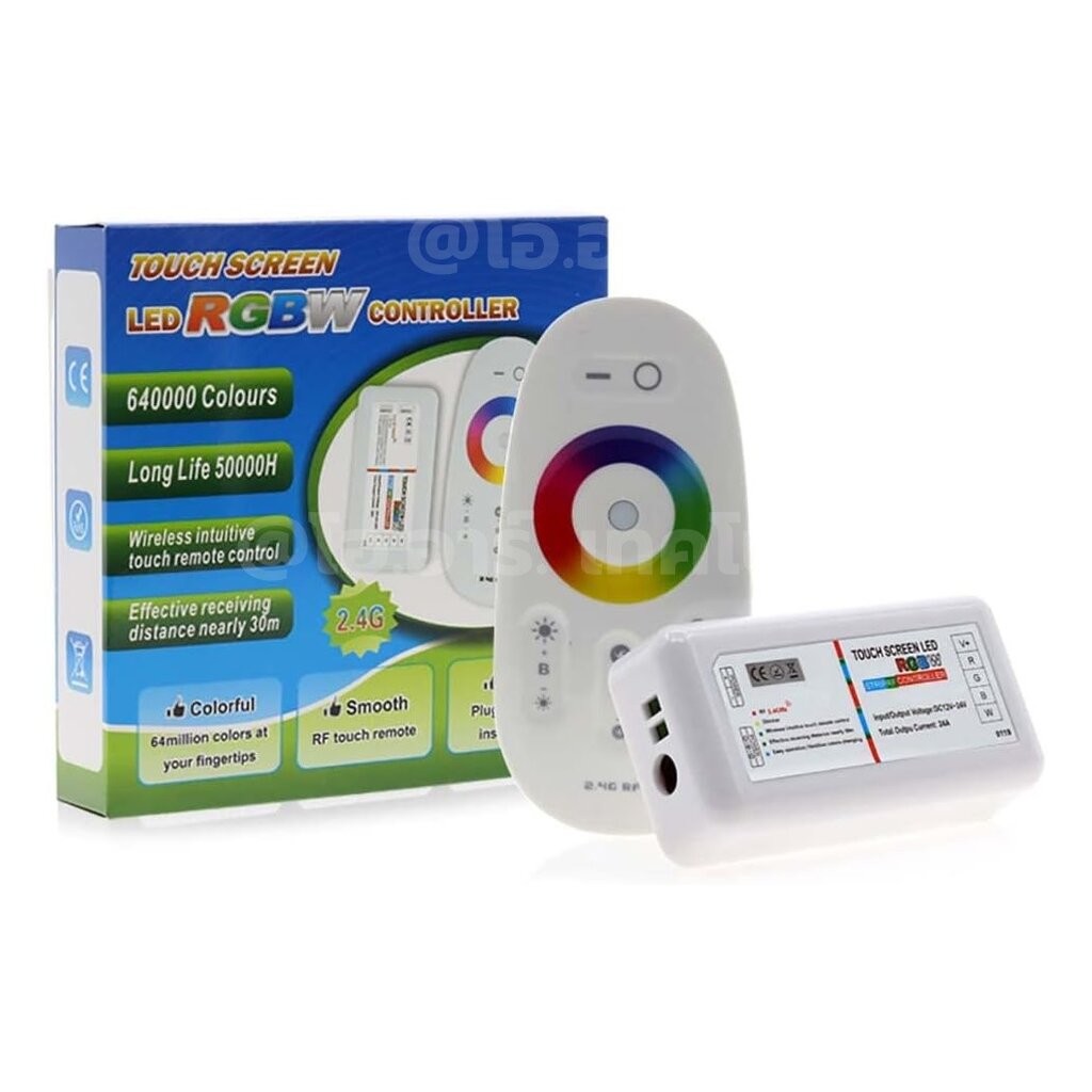 RGB / RGBW LED Controller Wireless 2.4g Touch Screen LED Strip Lighting ...