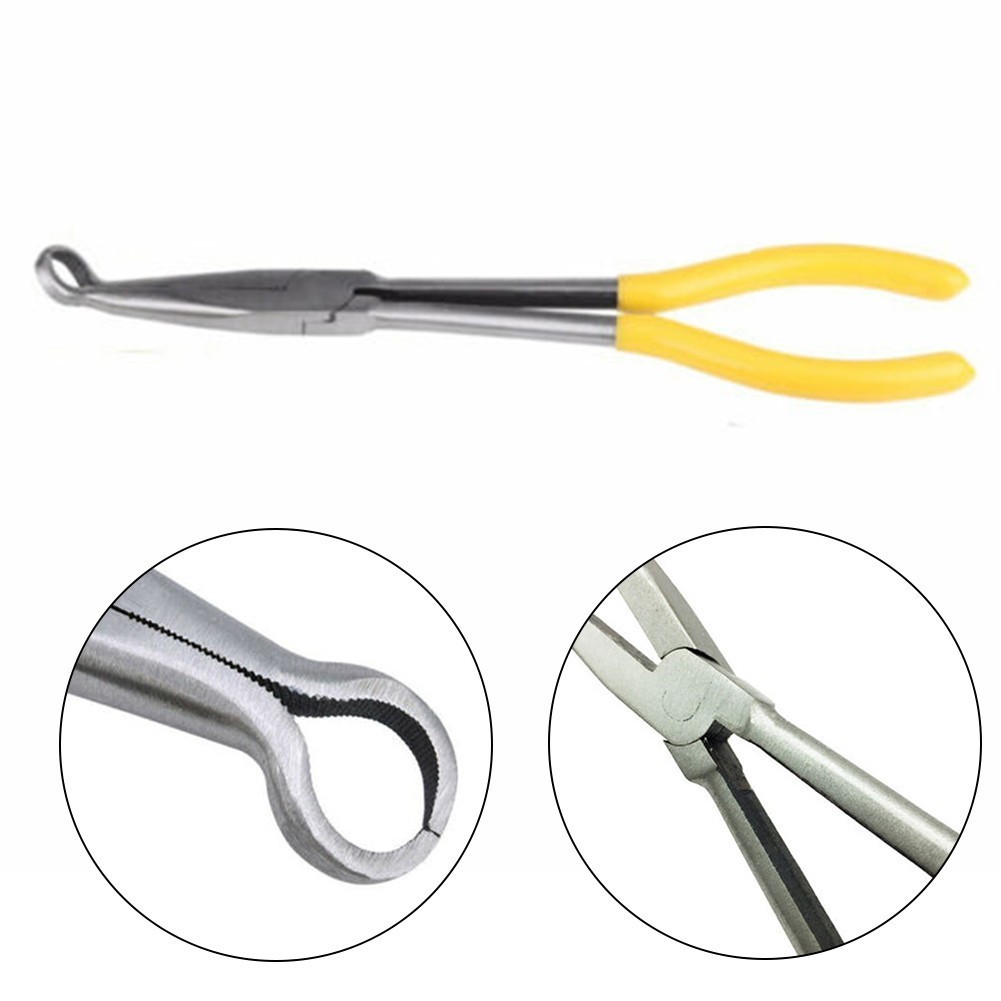 คีมปลั๊กยาว Offset Tip Plug Wire Boot Puller Removal Tool 280mm ...