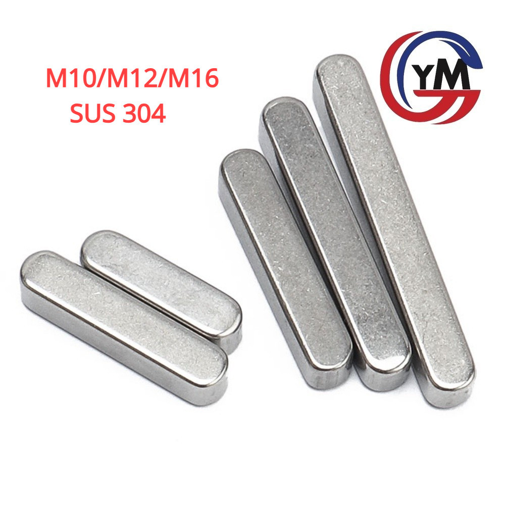 [YMH ] M10/m12/m16 304 สแตนเลส A-Type Flat Key Pin รอบมุมแบน Key Pin สแ ...