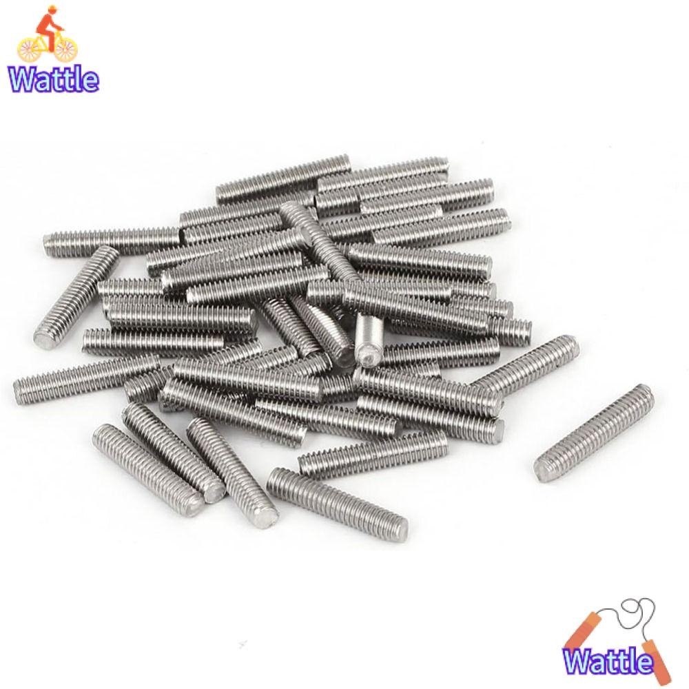 Wattle 50 ชิ ้ นบาร ์ Studs, Silver Tone M4 x 20 มม.เกลียว Rod, ตัวยึด ...