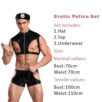 YJ Sexy Men's Underwear Set Erotic Doctor Lingerie Suit Seduction Cosplay  Costume Police Uniform Sex Role Play Night Clu | Shopee Thailand