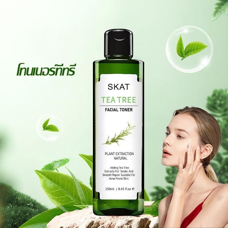 SKAT Tea Tree Toner 250ml ทำความสะอาดรูขุมขนอย่างล้ำลึกและให้ความชุ่ม ...