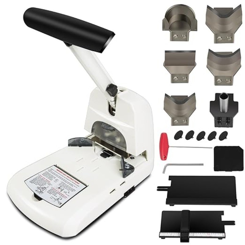 KW-triO 6 in 1 Punch Corner Rounder Cutter 5 Dies R3.5/ R6/R10/เครื่อง ...