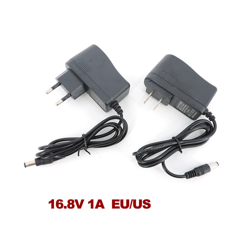 AC ถึง DC 16.8V 1A 1000ma แบตเตอรี่ลิเธียม li-ion Wall power adapter ...