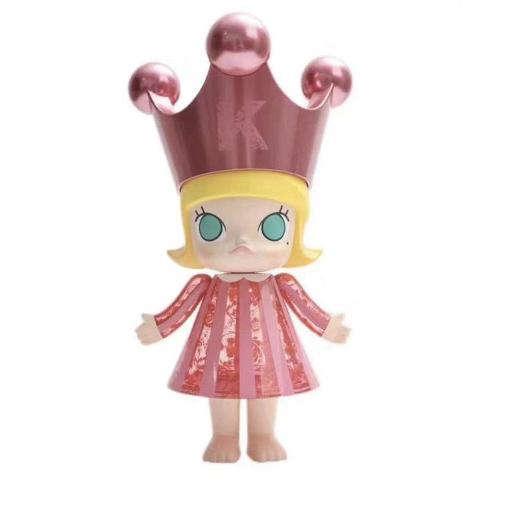 Pop mart popland Mega Royal Molly Pink Birth Princess 100 % | Shopee
