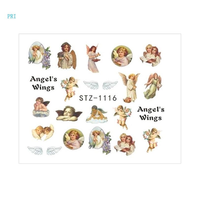 Pri Angel Nail Water Transfer Sticker Angel Cupid Nail Decal สติ ๊ กเก ...