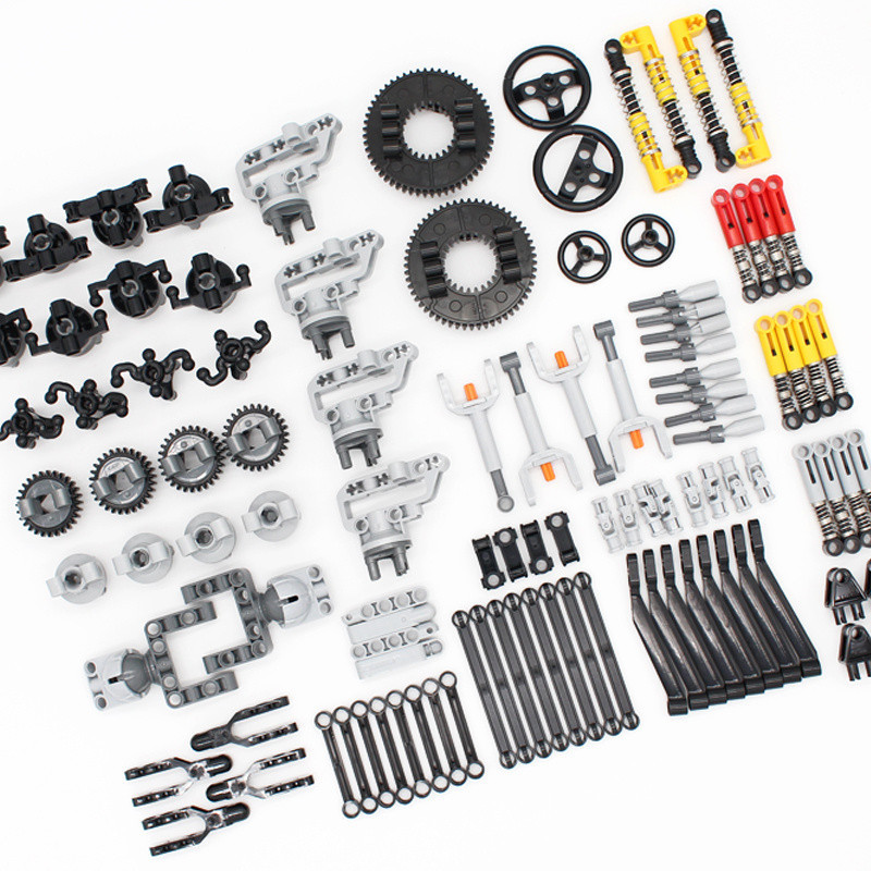 Moc อิฐ Technic อุปกรณ์เสริมเกียร์ Pin Axle Link Turntable Linear ...