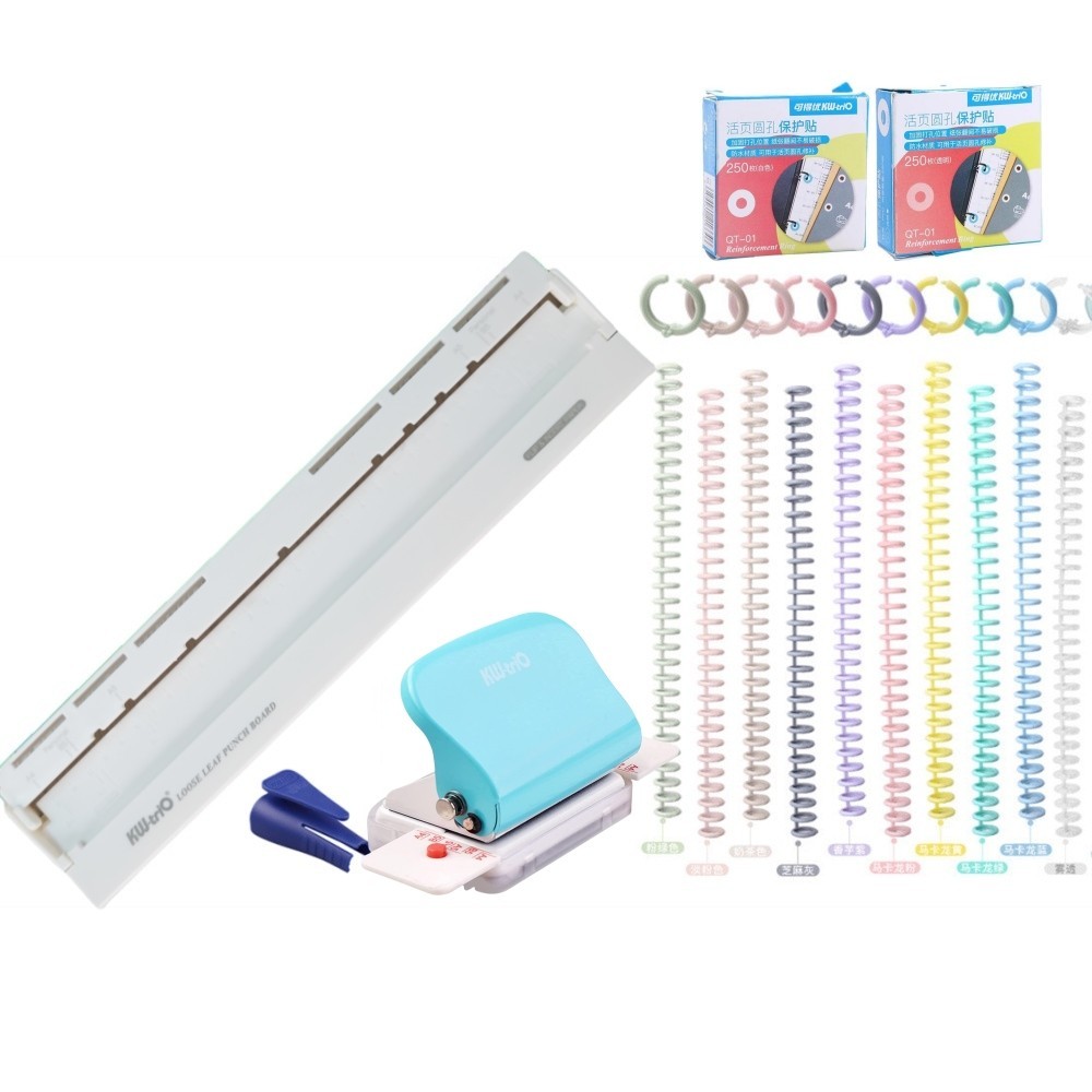 หลวม-leaf Puncher Hole Punch ชุด 6 แผ่น Max Puncher สําหรับ A4 A5 B5 ...