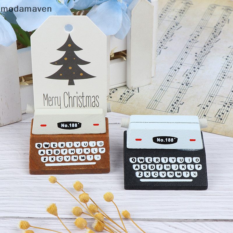 [modamaven] Coffee Vintage เครื่องพิมพ์ดีด Photo Card Memo Holder Stand