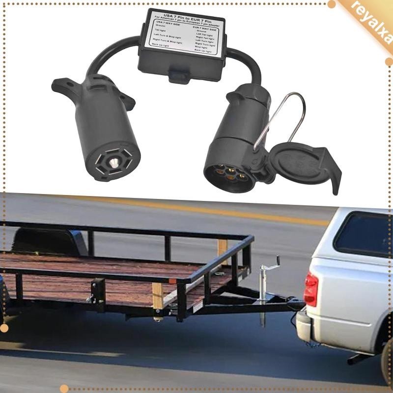 [Reyalxa ] Taillight Circuit Converter Trailer Plug American 7 Pin to ...