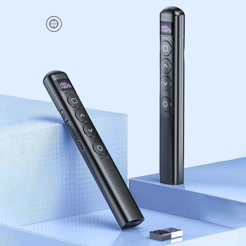 Wireless Pointer Presentation Power Display Rechargeable Clicker for ...