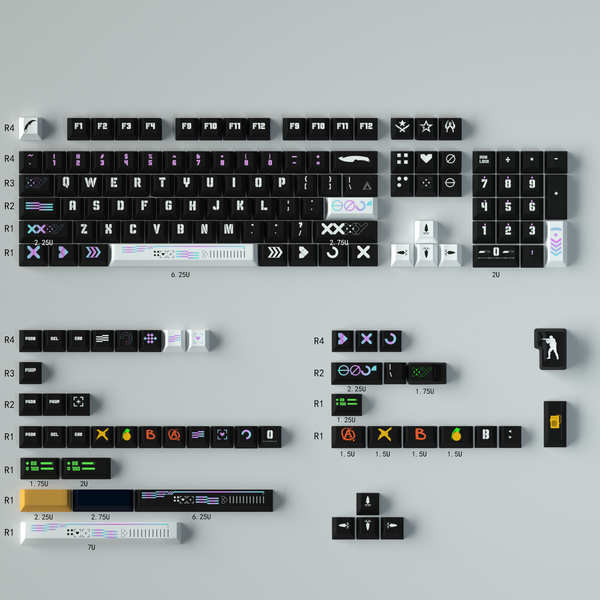 คีย์แคป keycap คีย์แคปไทย Mint Original csgo การพิมพ์ชุดขนาดใหญ่ชุด ...