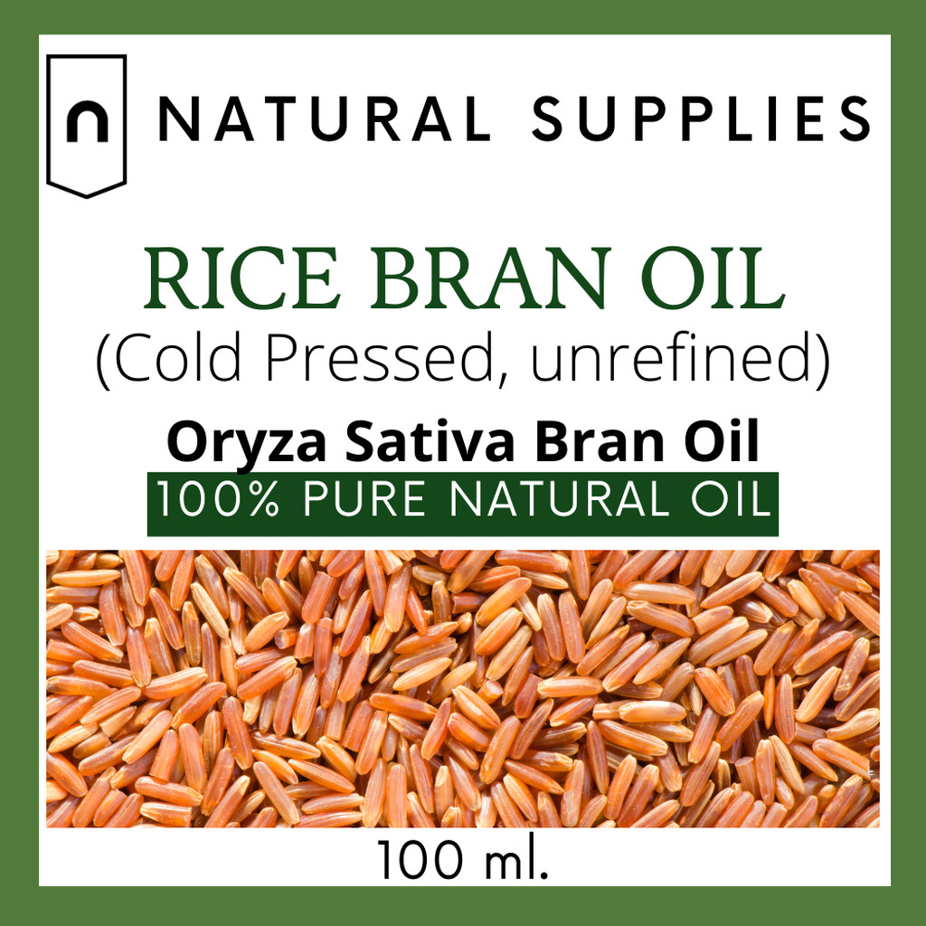 Pure Rice Bran Oil (Cold Pressed) Unrefined น้ำมันรำข้าว สกัดเย็น ...