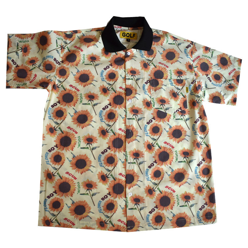 Mens Tshirt Golf Wang Sunflower Tee GOLF WANG Sunflower Short