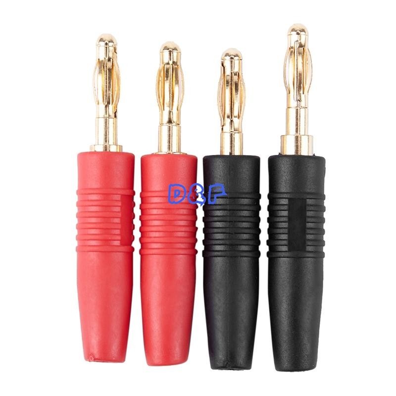 【D &F 】 4pcs 4mm B7 24K Gold Plated Musical Speaker Cable Wire Pin ...