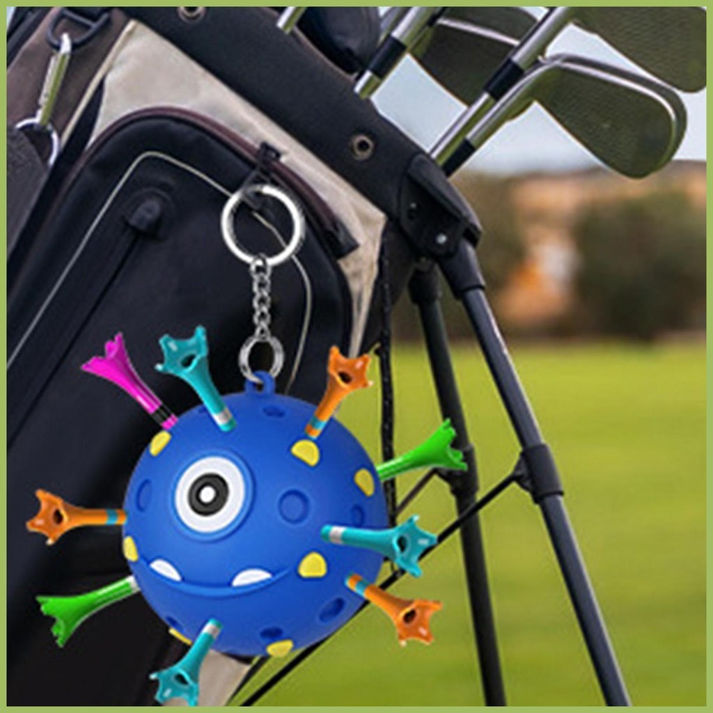 Golf Tee Hanger แบบพกพา Golf Tee Storage Stand ความแปลกใหม่พวงกุญแจ
