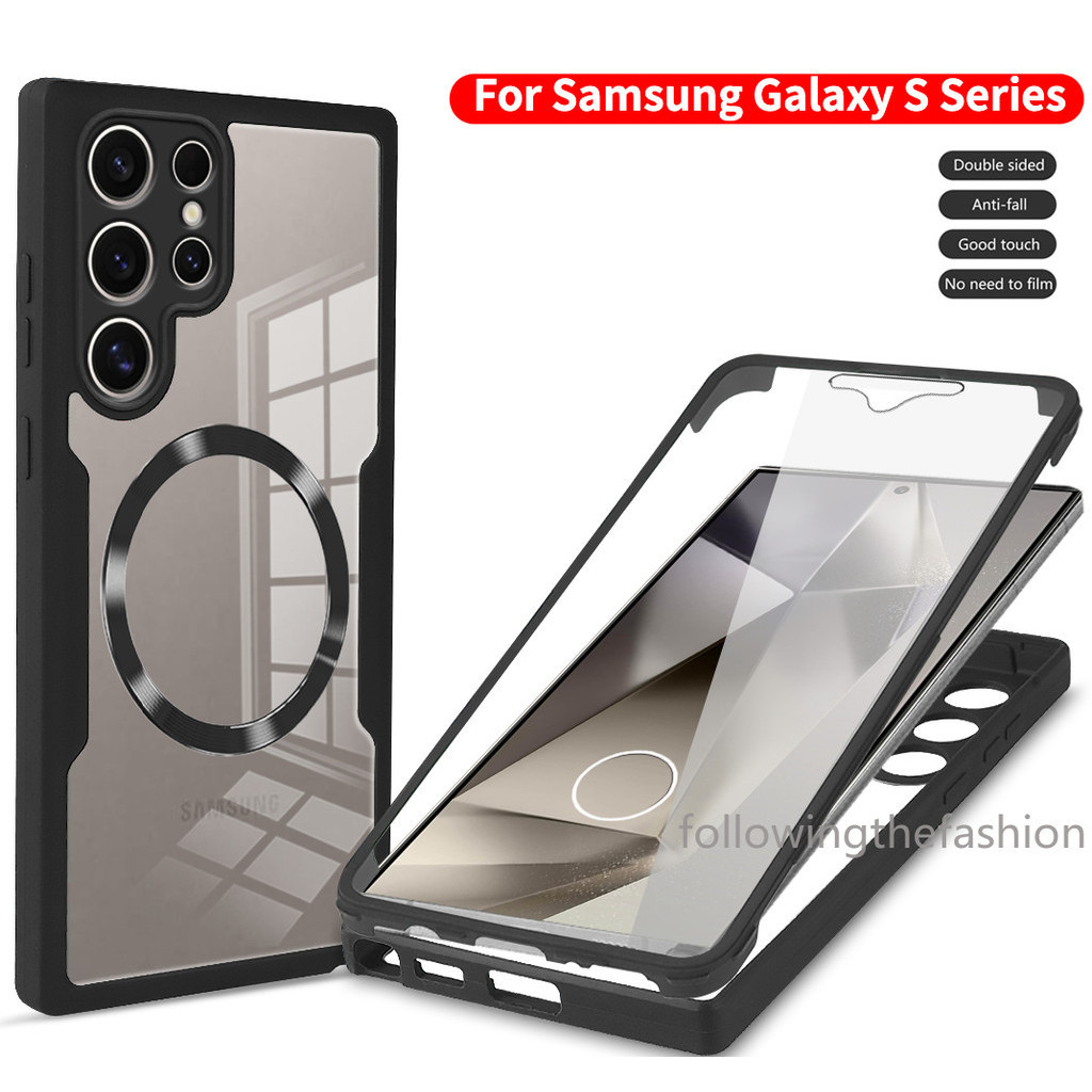 Magnetic Flip Casing สําหรับ Samsung Galaxy S25 Ultra 5G S25 + S25 Plus ...