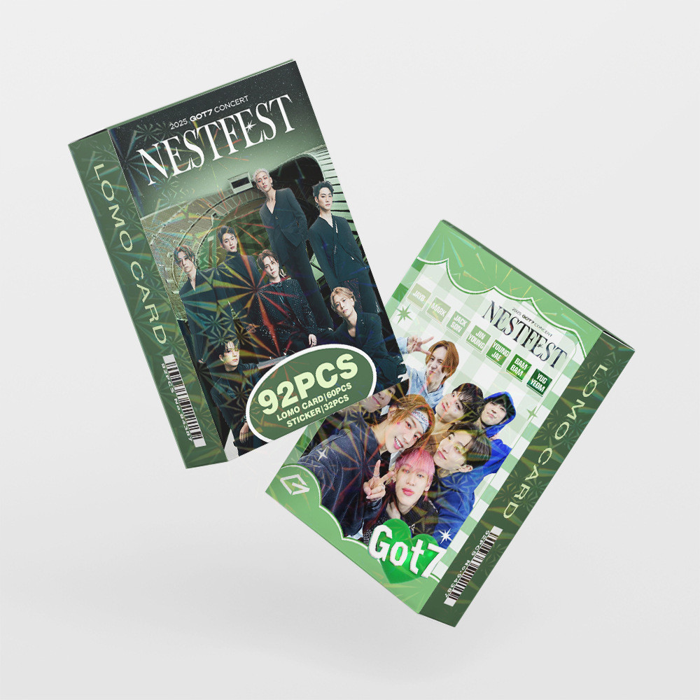 92 ชิ้น/กล่อง GOT7 Nestfest Photocard Lomo Card Concert Collection
