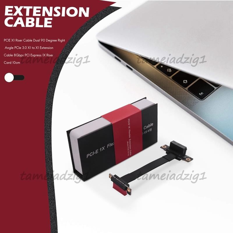 Pcie X1 Riser สาย Dual 90 องศามุมขวา PCIe 3.0 X1 ถึง X1 สาย 8Gbps PCI ...