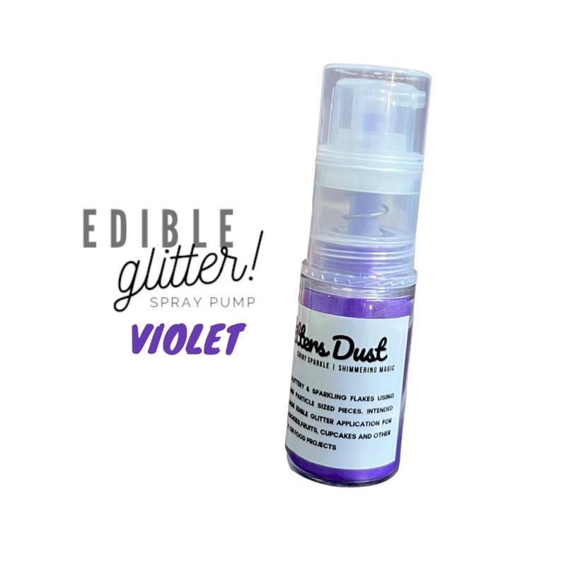 VIOLET | EDIBLE GLITTER SPRAY | 100% FOOD GRADE | Shopee Thailand
