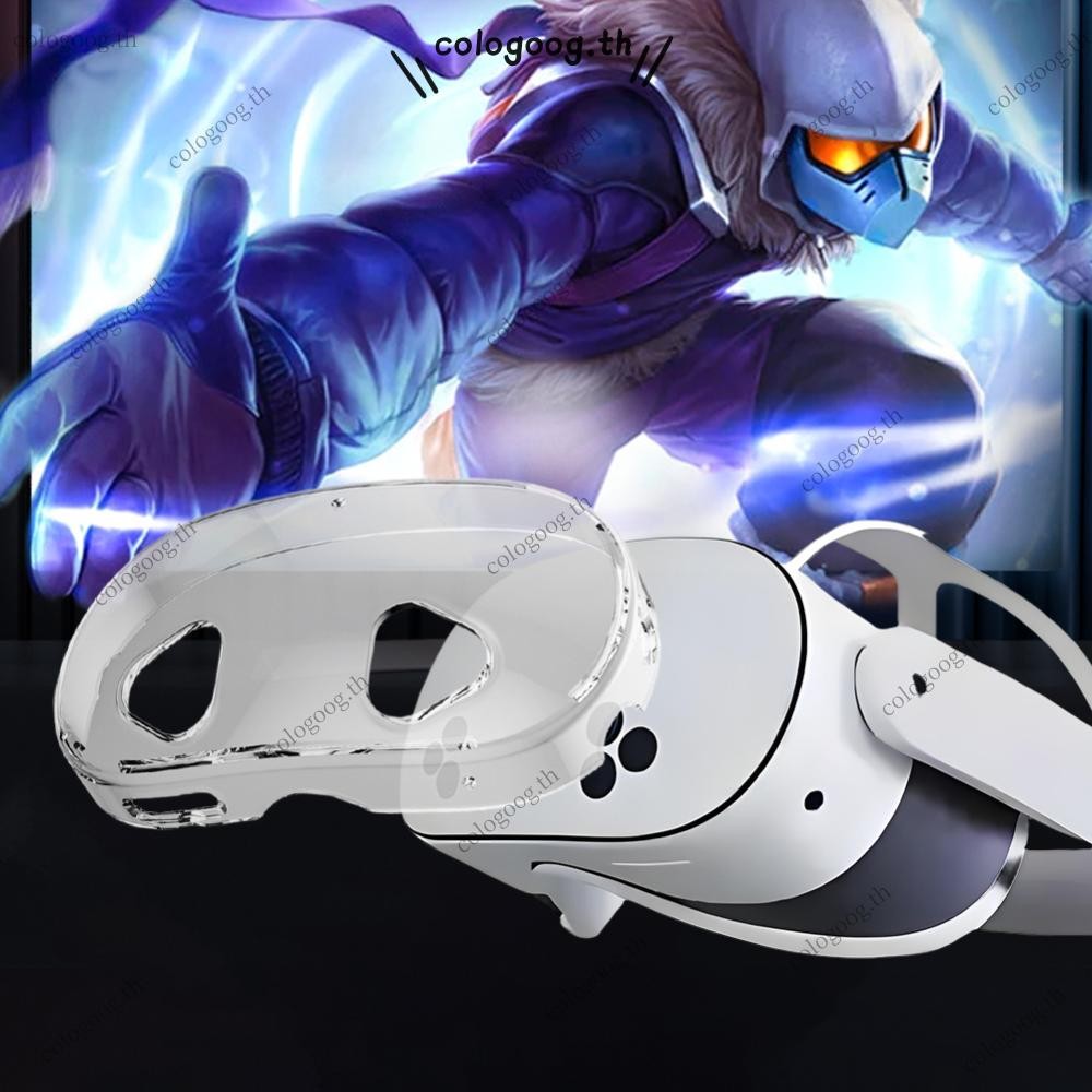 Vr Shell ฝาครอบป้องกัน PU ฝาครอบชุดหูฟังแบบใสสําหรับ Meta Quest 3S ...