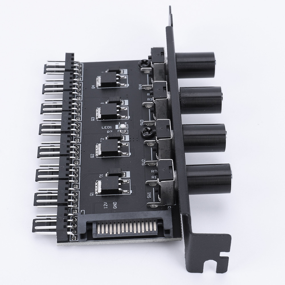 [colog.th] Pc Chassis Fan Hub SATA/4 Pin Adapter PWM Hub Speed ...